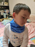 KKN兒童保暖面罩圍脖戶(hù)外運動(dòng)跑步騎行滑雪加厚加絨護頸掛耳透氣秋冬 加絨保暖藍色-M碼 建議3-7歲 曬單實(shí)拍圖