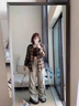 CHIC VEN 2025秋季新款松弛感磨毛格紋襯衫中長款情侶襯衣外套女chicven 藍(lán)咖格紋 M （55-65公斤） 曬單實(shí)拍圖