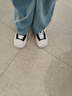 共跡gongji【范丞丞同款】秋季方頭鞋子女厚底板女鞋休閑鞋厚底帆布鞋男板鞋 森林黑 【張藝興同款] 偏大一碼 35 （228mm） 曬單實(shí)拍圖