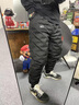 吉普（JEEP）羽絨褲男冬季新款百搭加絨款中青年戶外保暖大碼加絨褲男士束腳褲 068黑色（羽絨保暖） XL（125-145斤） 曬單實(shí)拍圖