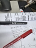 百樂（PILOT）BXC-V5直液式走珠筆大V5中性筆水筆0.5mm簽字筆 升級版可換墨膽 黑色6支裝 曬單實(shí)拍圖