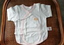 貝瑞加（Babyprints）嬰兒半背衣2件裝新生兒和尚服男女寶寶夏季純棉短袖上衣薄款 粉59 曬單實(shí)拍圖