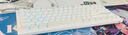 RK ROYAL KLUDGE R87機械鍵盤(pán)電競游戲專(zhuān)用電腦辦公有線(xiàn)客制化87鍵青軸茶軸銀軸全鍵熱插拔白色 白色-冰藍光-有線(xiàn)單模 茶軸(45gf段落) 曬單實(shí)拍圖
