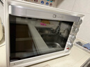 長(cháng)帝（changdi）電烤箱多功能家用32升大容量烤箱 多面搪瓷內膽上下管獨立溫度控溫低溫發(fā)酵CRTF32PD 雙層防爆門(mén)丨五檔開(kāi)合門(mén)32L白色 曬單實(shí)拍圖