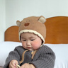 貝娜茜嬰兒帽子秋冬季寶寶毛線(xiàn)帽嬰幼兒男護耳針織帽加厚新款小冬季保暖 卡皮巴-咖色 6-18個(gè)月（44-48CM） 曬單實(shí)拍圖