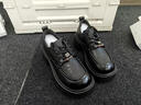 達芙妮復古真皮厚底牛津鞋2025秋季新款通勤英倫風(fēng)樂(lè )福鞋黑色系帶小皮鞋 黑色 【厚底減震-秋季上新】 38 曬單實(shí)拍圖
