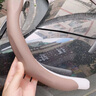 途梁汽車(chē)方向盤(pán)套防滑吸汗超薄方向盤(pán)D型把套透氣四季通用真皮男女款 納帕皮【栗棕色】方向盤(pán)套-四季款 曬單實(shí)拍圖