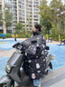 睦章電動(dòng)車(chē)擋風(fēng)被冬季加絨加厚摩托車(chē)2025新款加大防水防風(fēng)防寒御寒電瓶車(chē) 護肩-全包圍脖-可收納-雙層防風(fēng)-可愛(ài)小熊 曬單實(shí)拍圖