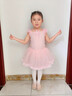 舞蹈服兒童女秋冬季芭蕾舞裙女童長(cháng)袖考級練功服女孩中國跳舞服裝 淺粉色(長(cháng)袖) M 105c 曬單實(shí)拍圖