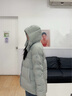波司登（BOSIDENG）25新款紫芋松松羽絨服女短款90絨脫卸帽可收腰保暖外套B250245296 淺綠4127 M 165/88A 體重約110-120斤 曬單實(shí)拍圖
