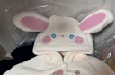 幼歌（YOUGE）嬰幼兒可愛(ài)動(dòng)物圓滾滾毛絨外套童趣繡花保暖連帽上衣潮 淺藍小象 120 cm 曬單實(shí)拍圖