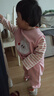 嘟嘟家女童長(cháng)袖T恤套裝秋裝寶寶可愛(ài)卡通假兩件上衣兒童百搭洋氣休閑褲 粉色 100 曬單實(shí)拍圖