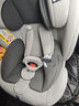 貝倍適兒童安全座椅汽車通用0-4-12歲寶寶嬰兒旋轉(zhuǎn)車載isofix便攜坐椅 至尊灰（硬接口+上拉帶+遮陽帽） 曬單實(shí)拍圖