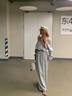 蜜樂奇一字肩時尚套裝半身裙兩件套裝女2025新款早春搭配一整套韓系女裝 灰色套裝 XL 曬單實拍圖