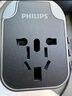 飛利浦（PHILIPS）出國轉(zhuǎn)換插頭/國際旅行插座轉(zhuǎn)換器/英歐美澳標(biāo)德國日本新加坡韓國香港適用/2A1C17W充電 1001A白 曬單實(shí)拍圖
