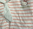 戴維貝拉（DAVE＆BELLA）【Hello·Kitty聯(lián)名】寶寶t恤兒童長袖上衣小童衣服秋季新款童裝 橘色條紋【現(xiàn)貨】 100 cm（建議身高90-100cm） 曬單實(shí)拍圖