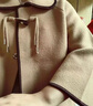 皮爾卡丹（pierre cardin）國(guó)風(fēng)媽媽裝秋冬短款羊毛大衣小個(gè)子中老年婦女雙面絨保暖毛呢外套 巧克力 (高支羊毛) M 適合80-105斤 曬單實(shí)拍圖
