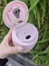 希樂(lè )（cille）咖啡杯女學(xué)生陶瓷內膽保溫杯高顏值戶(hù)外便攜水杯可愛(ài)迷你口袋杯子 星星粉【陶瓷內膽/提繩】330ml 曬單實(shí)拍圖