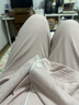 無(wú)印良品（MUJI）女式柔軟針織前開(kāi)睡衣套裝女士家居服女款女裝25年秋季 FD32CC5A 煙熏粉色 S -M 上裝160/84A 下裝160/66A 曬單實(shí)拍圖