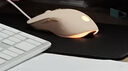 惠普（HP）M280有線(xiàn)鼠標 鼠標墊套裝 家用辦公筆記本臺式機電腦 人體工學(xué)電競游戲鼠標 奶茶色 曬單實(shí)拍圖