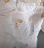 童泰新生兒半背衣嬰兒衣服純棉四季0-3月寶寶上衣滿(mǎn)月服2件裝 粉色 52 曬單實(shí)拍圖