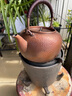 容山堂茶壺?zé)畨刈香~手工泡茶壺煮茶器大號(hào)大容量煮茶壺高檔功夫茶具 純銅錘目紋提梁壺-流口900ml 曬單實(shí)拍圖