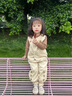 幼歌（YOUGE）嬰幼兒秋季新款親膚柔軟花邊領(lǐng)毛衣寶寶寬松舒適上衣潮 咖色 90 cm 曬單實(shí)拍圖