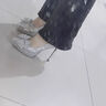 Lily Wei高跟鞋女2025新款蝴蝶結(jié)銀色婚鞋新娘鞋小個子小碼純欲不累腳 銀色 12cm 防水臺款 36 曬單實拍圖