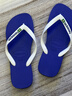 havaianas哈唯納Brasil Logo巴西元素夾腳人字拖夏情侶拖鞋 2711-海洋藍 43-44 巴西碼 曬單實(shí)拍圖