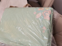 富安娜家紡純棉四件套100%全棉刺繡床單被套雙人加大1米8床230*229cm綠 曬單實(shí)拍圖