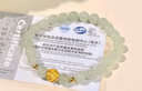 中國黃金蓮花和田玉黃金手鏈女款足金手鏈情人節生日禮物送女友老婆媽媽 足金蓮花和田玉手串+玫瑰香氛禮盒-0.30 曬單實(shí)拍圖