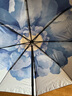 蕉下（beneunder）防紫外線遮陽傘三折雙層黑膠晴雨傘防曬傘BM664藍(lán)鈴 曬單實(shí)拍圖