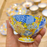 鴻喜盛世宮廷琺瑯彩萬(wàn)花餐具套裝奢華碗盤(pán)組合餐具高檔骨瓷碗盤(pán)餐具套裝 琺瑯彩【金地萬(wàn)花~10人】70件 曬單實(shí)拍圖