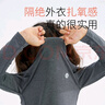 Q21【薄暖】小暖皮兒童保暖打底衫成人保暖內(nèi)搭T恤半高領(lǐng)透氣男女童 色紗煙灰 成人款 160 cm 成人尺碼 曬單實(shí)拍圖