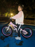 優(yōu)貝（RoyalBaby）兒童自行車(chē)5-9歲男女學(xué)生通勤鎂合金單車(chē)月亮系列 宇航員18寸粉色 曬單實(shí)拍圖