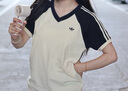阿迪達(dá)斯 （adidas）Originals三葉草2025年女子V NECK TEE T恤 KF0316 L 曬單實(shí)拍圖