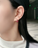 HKHL 【附證書(shū)】925銀培育紅寶石耳環(huán)女士耳釘彩寶耳飾生日禮物送女友 紅寶石耳環(huán)一對【證書(shū)+輕奢禮盒】 曬單實(shí)拍圖