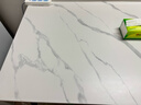 全品屋巖板餐桌家用4-6人小戶(hù)型桌椅組合長(cháng)方形現代簡(jiǎn)約吧臺吃飯大桌子 【12MM厚】啞光雪山白 送貨入戶(hù) 120cm 【寬70CM】單桌子 曬單實(shí)拍圖