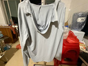 名創(chuàng)優(yōu)品（MINISO）防曬衣男夏季戶外遮陽大帽檐upf100+冰絲涼感皮膚衣服 淺灰 L 曬單實(shí)拍圖