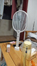 超威電蚊拍基孔肯雅熱家用充電式滅蚊拍紫光誘蚊滅蚊燈帶底座燈拍兩用 曬單實(shí)拍圖