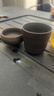 紫陶手工雕刻茶杯紫砂功夫茶具陶瓷品茗杯大號主人杯家用高檔茶壺 12款刀刻杯6.5x6.5cm（120毫升） 曬單實(shí)拍圖