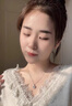 兩世歡S999足銀項鏈女月牙吊墜小眾設(shè)計鎖骨鏈情人節(jié)生日禮物送女友老婆 999足銀項鏈+精美禮盒 曬單實拍圖
