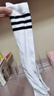 棉滿(mǎn)滿(mǎn)兒童襪子長(cháng)筒襪秋季童襪女純棉純色學(xué)院風(fēng)過(guò)膝襪高筒中大童5雙裝 曬單實(shí)拍圖