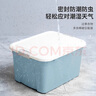 禧仕多禧天龍收納箱塑料家用加大加厚學(xué)生宿舍衣物玩具書籍整理箱 大號(hào)60【石青色1個(gè)裝】無(wú)輪 曬單實(shí)拍圖