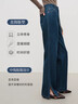 范思藍(lán)恩復(fù)古運(yùn)動(dòng)休閑寬松牛仔直筒長(zhǎng)褲女冬季2025新款休閑褲4303 牛仔藍(lán) 短款 XS 曬單實(shí)拍圖