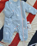 babylove嬰兒連體衣秋冬季夾棉保暖哈衣爬服純棉男女寶寶衣服棉服冬裝 曬單實(shí)拍圖