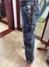 時(shí)尚牛仔褲男春秋季休閑束腳哈倫褲復古懷舊痞帥排扣美式工裝褲潮 黑灰色（高品質(zhì)） 常規 L 建議【110斤-130斤】 曬單實(shí)拍圖
