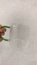 唯銘諾（WEIMINGNUO）錘紋玻璃杯家用泡茶杯耐熱加厚喝水杯帶把啤酒杯子套裝 四色350ML 曬單實(shí)拍圖