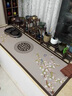 典沁吧臺墊長(cháng)條新中式電視柜墊防水防油防燙免洗入戶(hù)玄關(guān)鞋柜邊柜臺面 花悅庭欄 45*240cm【防滑貼合方便打理】 曬單實(shí)拍圖