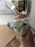 天堂傘遮陽傘太陽傘黑膠防曬傘防紫外線晴雨傘兩用女士超輕便攜UPF50+ 一簾花夢-3折-綠色 曬單實拍圖